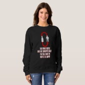 Sweatshirt Déclaration de fête de boisson d'alcool de vin coo (Devant entier)