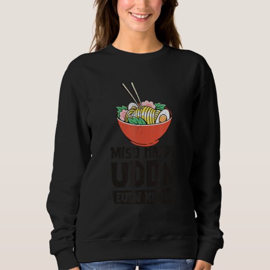 Sweatshirt Déclaration de nourriture de cuisson de wok asiati (Devant)