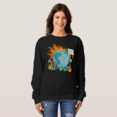 Sweatshirt Déclaration Ironique espagnole sur le changement c (Devant entier)