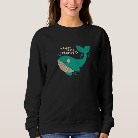 Sweatshirt Déclaration sur le changement climatique Il n'y a (Devant)