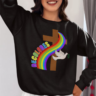 Sweatshirt DeColores Cursillo Arc-en-ciel avec croixY Colombe