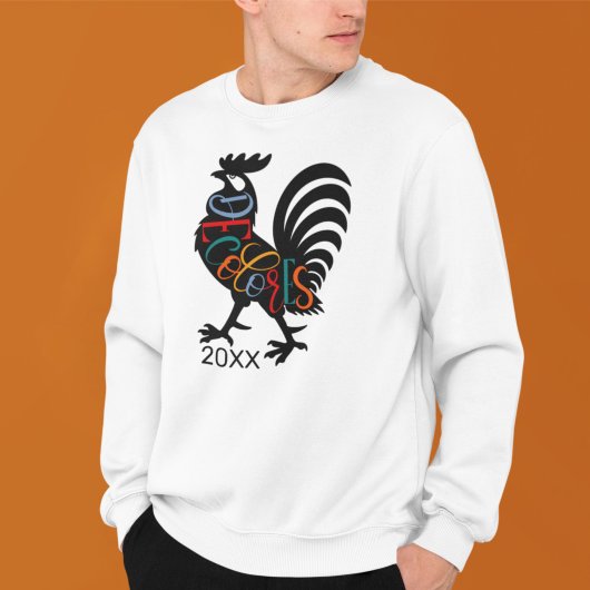 Sweatshirt DeColores Cursillo Rooster Noir Silhouette
