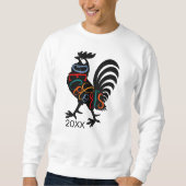 Sweatshirt DeColores Cursillo Rooster Noir Silhouette (Devant)
