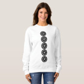 Sweatshirt décontractée de fruits noirs (Devant entier)