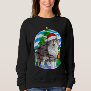 Sweatshirt Décor d'arbre de Noël Père Noël