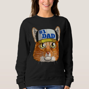 Sweatshirt Décor de Fête des pères de père de chat somalien 1