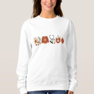 Sweatshirt Décorations de Noël – Conception festive de fêtes
