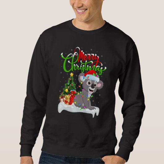 Sweatshirt Décorations de Noël Koala Santa Koala Noël (Devant)