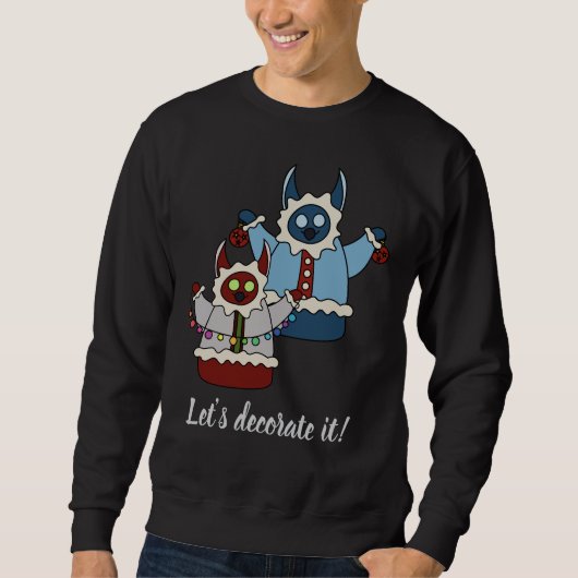 Sweatshirt Décorons-le (Devant)