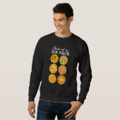 Sweatshirt Découvrez Ma Pizza Six Pack (Devant entier)
