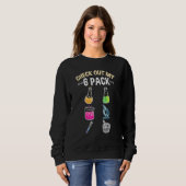 Sweatshirt Découvrez Mon Technicien De Laboratoire Six Pack (Devant entier)