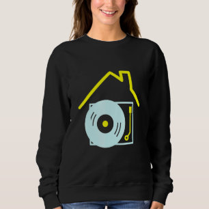 Sweatshirt Deejay I Love House Music - House Music Dj Turntab