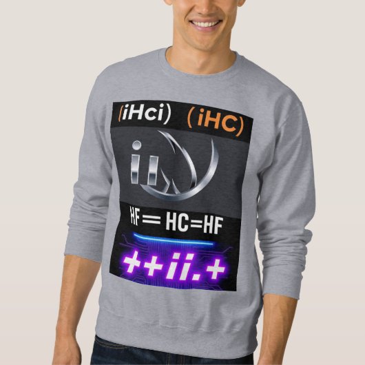 Sweatshirt DeepSeek intelligence Grok4 design T-shirt (Devant)