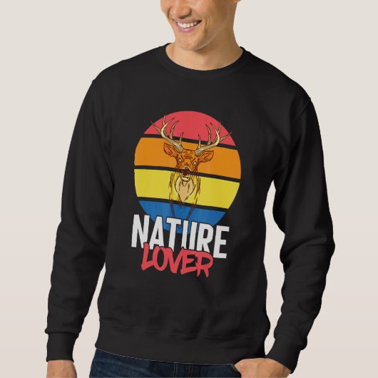 Sweatshirt Deer Antlers Forêt Nature (Devant)