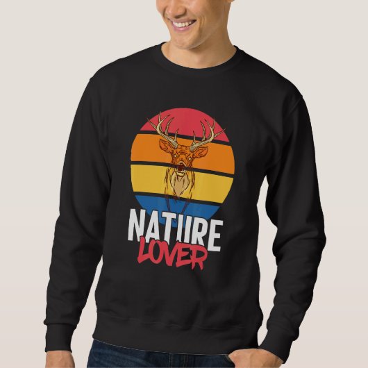 Sweatshirt Deer Antlers Forêt Nature (Devant)