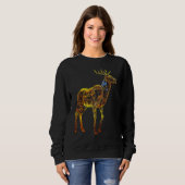 Sweatshirt Deer artwork motif  animal deer (Devant entier)