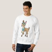 Sweatshirt Deer at Fitness with Towel (Devant entier)