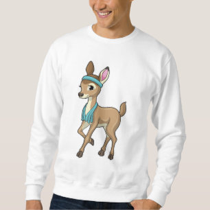 Sweatshirt Deer at Fitness with Towel