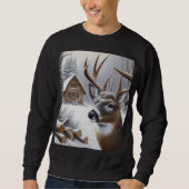 Sweatshirt Deer d'hiver/Buck art (Devant)