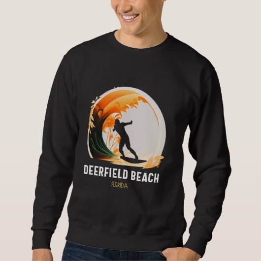 Sweatshirt Deerfield Beach Floride (Devant)