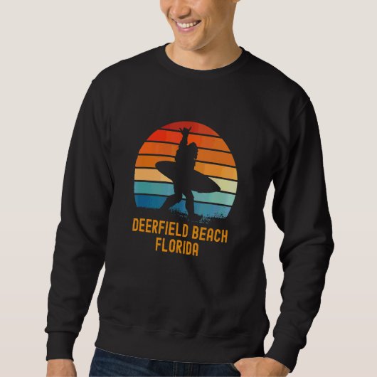 Sweatshirt Deerfield Beach Floride Sasquatch Souvenir (Devant)