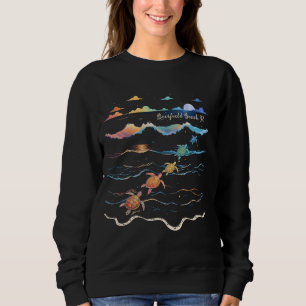 Sweatshirt Deerfield Beach Floride Tortue de mer Lover Beach