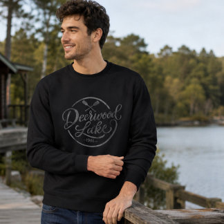 Sweatshirt Deerwood Lake Classic Vintage Lake Life Crewneck