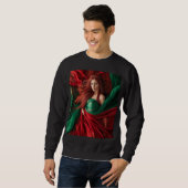 Sweatshirt Déesse rouge (Devant entier)