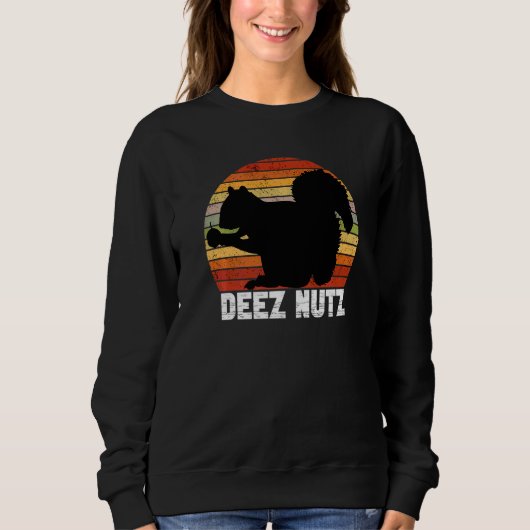 Sweatshirt Deez Nutz Noël Gopher Disant Dees Nutz laid (Devant)