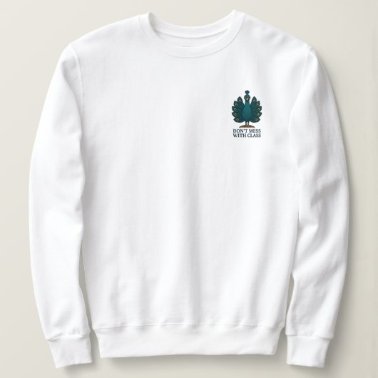 Sweatshirt Défauts et fleurs (Design devant)