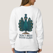 Sweatshirt Défauts et fleurs (Dos)