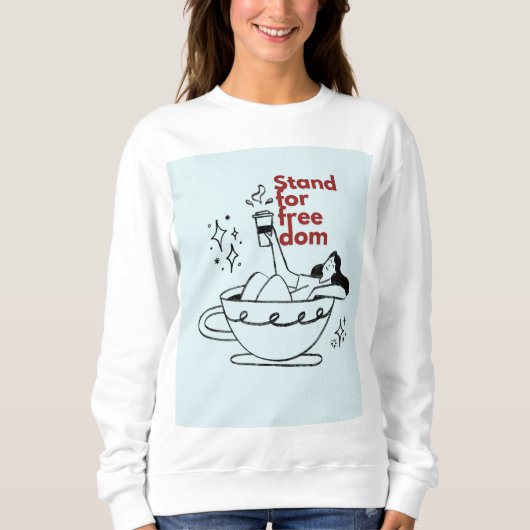 Sweatshirt Défendre la liberté (Devant)