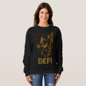 Sweatshirt DeFi Ethereum Climbing Decentralized Web3 Warriors (Devant entier)