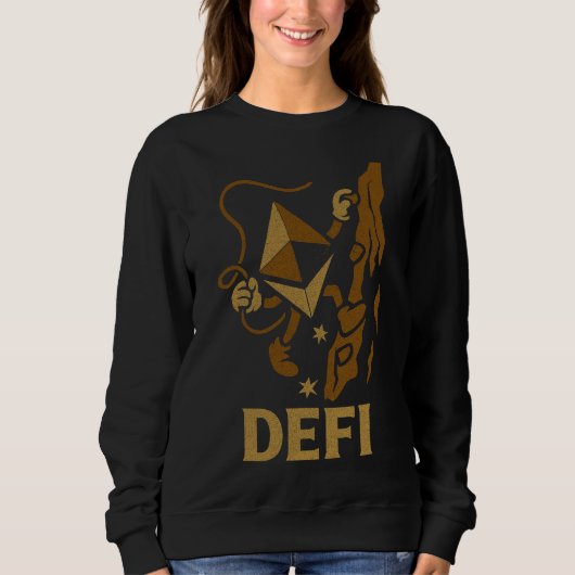 Sweatshirt DeFi Ethereum Climbing Decentralized Web3 Warriors (Devant)