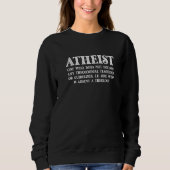 Sweatshirt Définition athée Athéisme Religion Evolution Scie (Devant)