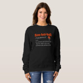 Sweatshirt Définition de basketball (Devant entier)