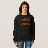 Sweatshirt Définition de fermier Nom Fermier Agriculture Trac (Devant entier)