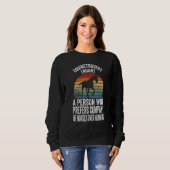 Sweatshirt Définition de Fun Horse Meme (Devant entier)