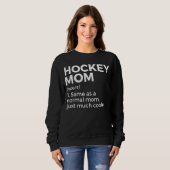 Sweatshirt Définition de la mère de hockey (Devant entier)