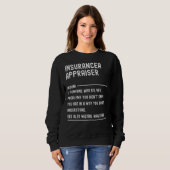 Sweatshirt Définition de l'agent de vente d'assurance Chemise (Devant entier)