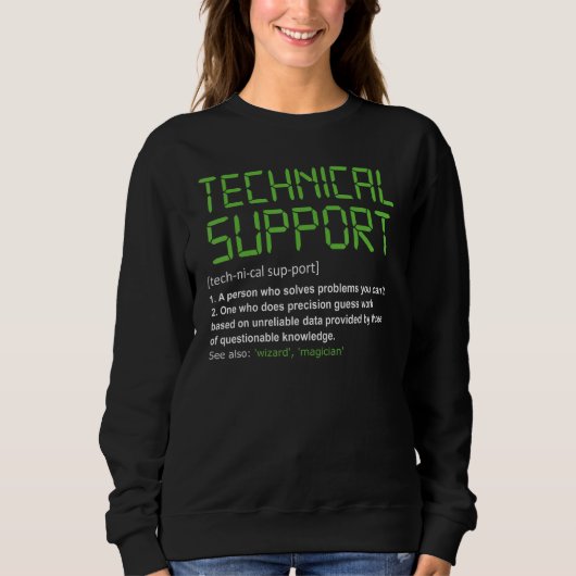 Sweatshirt Définition de l'assistance technique Tech All Thin (Devant)