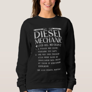 Sweatshirt Définition de mécanique diesel Automobile Véhicule