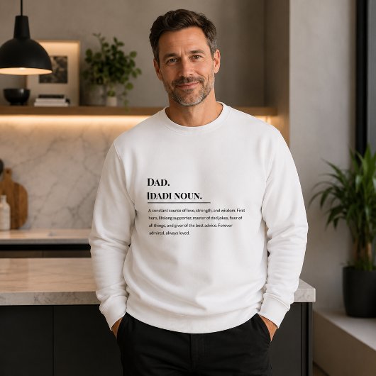 Sweatshirt Définition de Papa 👨👧👦 | Père Aimant