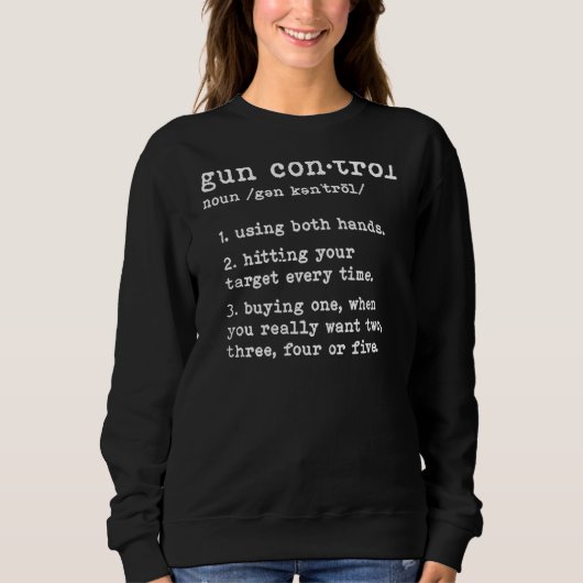 Sweatshirt Définition du contrôle des armes à feu (à l'arrièr (Devant)