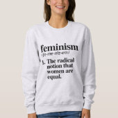 Sweatshirt Définition du féminisme (Devant)