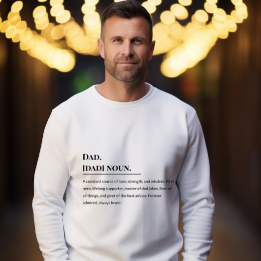 Sweatshirt Définition papa 👨 👧 👦 | Père sincère