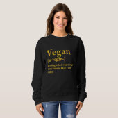 Sweatshirt Définition végétarienne Mème végétarien pour les f (Devant entier)