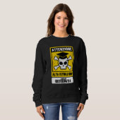 Sweatshirt Degree Osteopathy  Ironic Phrase (Devant entier)