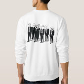Sweatshirt dégrossi de conception de la bande 2 de (Dos)