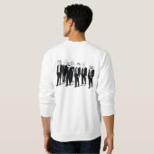 Sweatshirt dégrossi de conception de la bande 2 de (Dos entier)